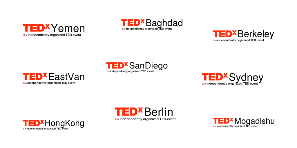 TEDx Event Logos
