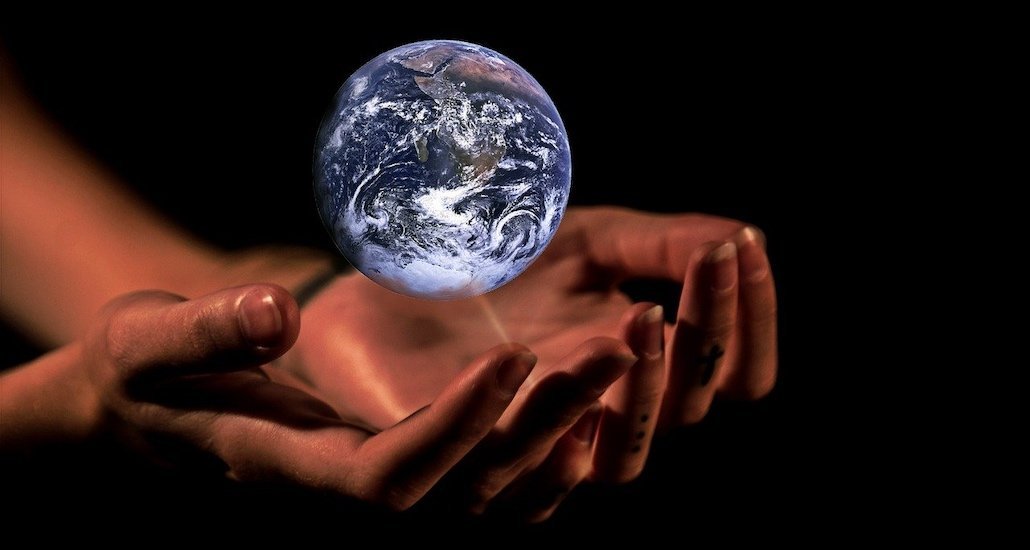 Hands Earth Climate Change Protection